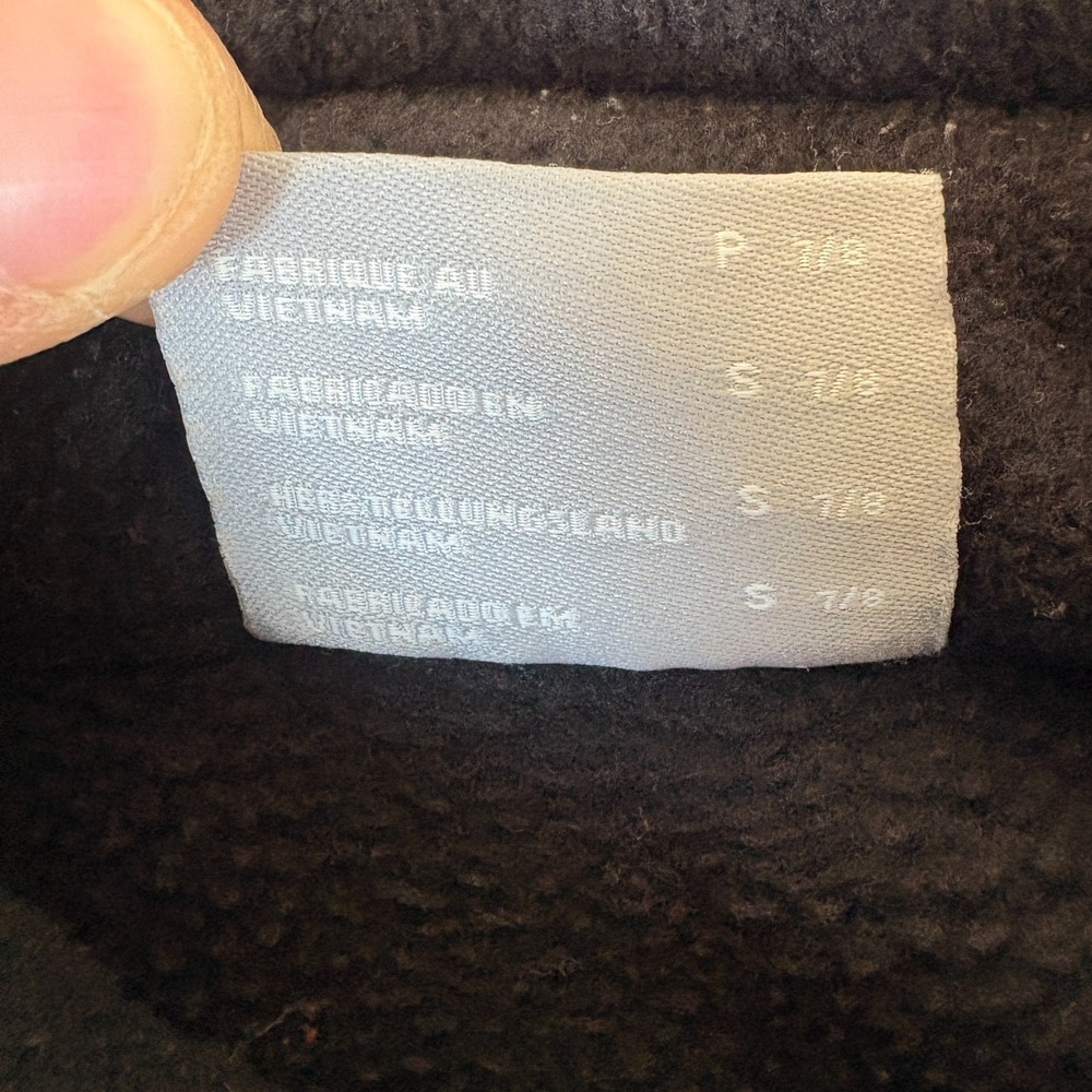 Columbia Sportswear Fleece Jacket Boys S 7-8 Black Logo Raglan Sleeve Full Zip - Picture 5 of 8
